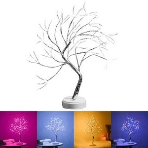 LED -Baumlicht Bonsai Tree Tischlampe Hochzeiten Kinderzimmer Tischlampe Tragbar - Bild 1 von 19