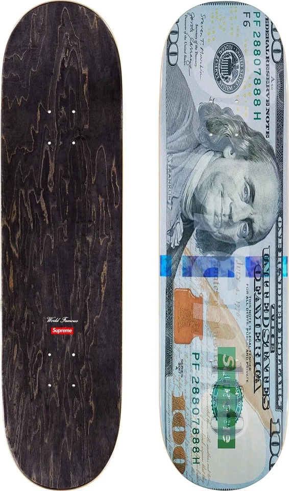 Supreme FW25 Dinero Gráfico Logo Tabla de Monopatín 8.25" Coleccionable Nuevo CONFIRMADO Foto 1 de 1