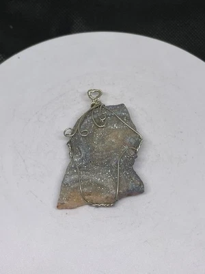 Друз проволока обернутый подвеска - камень - продажи воскресенье 11/30 до понедельника только #2 - Изображение 1 из 4