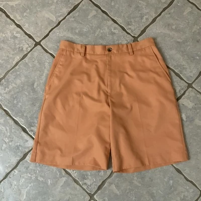 "Pantalones cortos de golf Izod para hombre talla 34 X10"" entrepierna naranja claro" Foto 1 de 3