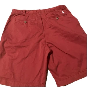 Pantalones Cortos POLO RALPH LAUREN 33 AJUSTE RELAJADO ALGODÓN EXCEDENTE ROJO - Imagen 1 de 12