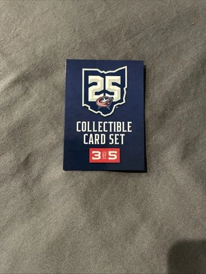 2025 COLUMBUS BLUE JACKETS HOCKEY 25TH ANNIVERSARY UPPER DECK CARD SET #3 NEW!