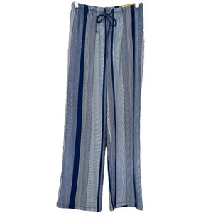 Bettina Star NWT Women's Striped Wide Leg Pull On Pants Sz S - Picture 1 of 8