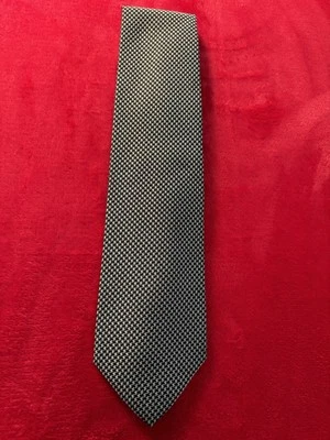 Corbata de boda gris pata de gallo de seda Jos A Bank Premier Collection 3,75x57 nueva sin etiquetas Foto 1 de 4