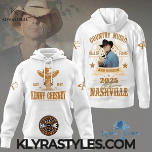 Camiseta 3D blanca Kenny Chesney X Salón de la Fama y Museo de la Música Country - Imagen 1 de 2