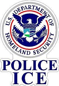 3M Dept of Homeland Security Reflective/Matte Vinyl Decal Sticker DHS ICE Customs