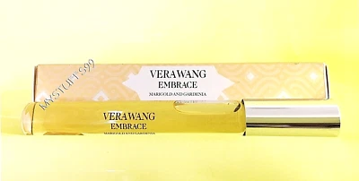 VERA WANG ~ EMBRACE *MARIGOLD AND GARDENIA* ТУАЛЕТНАЯ ВОДА роллербол 0,33 жидкой унции/10 мл новая в упаковке! - Изображение 1 из 3