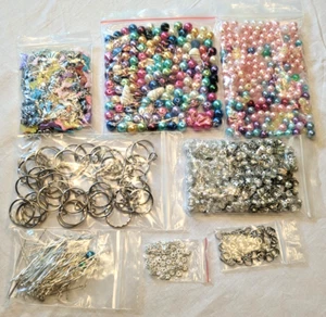 550g Bastelset Engel : Perlen Flügel Kettelstifte Perlenkappen etc. Hobbyaufgab - Bild 1 von 3