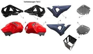 SFM / Sachs Tankverkleidung links P450108 SAXXX E ROADSTER - Picture 1 of 1