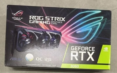 ASUS ROG Strix GeForce RTX 3060 OC Edition 12GB GDDR6 Graphics Card - Black... - Image 1 of 4