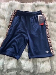 Reebok Big Boy's Woven Tape Trim FT Shorts 59989R88 Holiday SALE!! NEW w TAGS - Picture 1 of 4