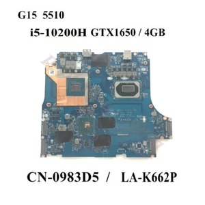 CN-0983D5 LA-K662P For Dell G15 5510 GTX 1650/4GB I5-10200H CPU Motherboard Test - Picture 1 of 9