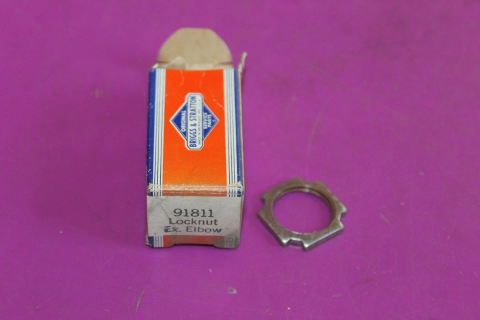 Nuevo de Lote Antiguo Briggs & Stratton Locknut Ex. Codo. Parte 91811. Foto 1 de 1
