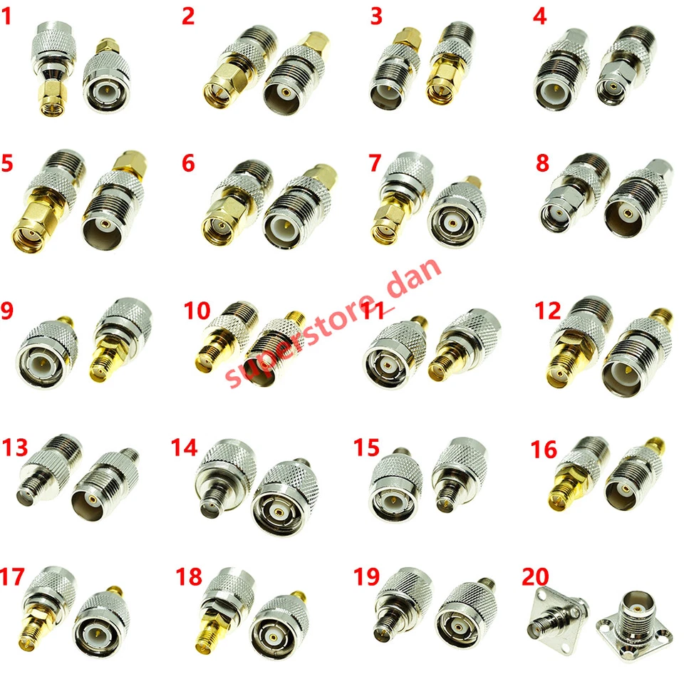 1Pcs SMA RPSMA TO TNC RP TNC SMA male female Jack RF Connector Adapter Converter - Image 1 of 1