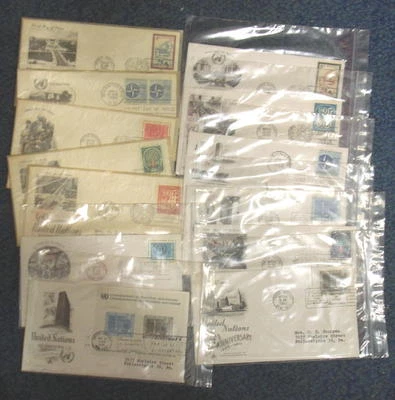 Lot of 13  First Day Cover Honoring The United Nations  1959-1960 - Image 1 of 4