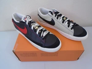 Nike Blazer Low '77 PRM Black Natural Size 9.5 Removable Swoosh DH4370-001 NEW - Picture 1 of 10