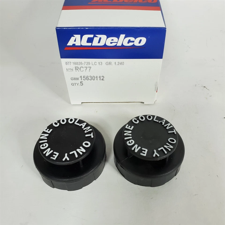 82-00 Buick Chevy Olds...Coolant Recovery Tank Cap PAIR ACDelco RC77 GM 15630112 - Image 1 of 1
