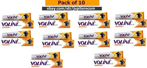 10x 50g Volini Pain Relief Gel for Sprain, Muscle, Joint, Neck & Low Back Pain - Picture 1 of 7