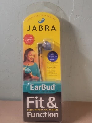 JABRA Fit and Function Hands Free Ear Bud w/In Line Microphone and Cord Clip - Image 1 of 4