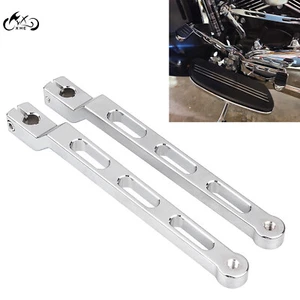 9.84" Extended Chrome Heel Toe Gear Shifter Shift Lever For Harley Street Glide - Picture 1 of 12