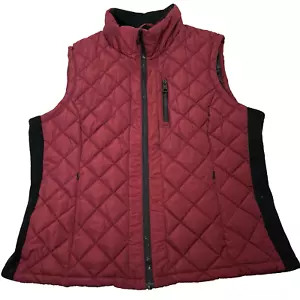 Andrew Marc Puffer Vest Burgundy Women’s XL Hiking Camping Outdoor Performance - Picture 1 of 9