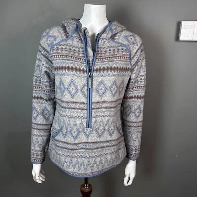 Smartwool jacket fleece women's Medium hoodie aztec western snow ski half zip - Image 1 of 4