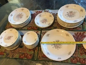 50 Teile Europa Fine Porcelain Speiseteller Made in Czechoslovakia, 12er Tisch - Bild 1 von 13