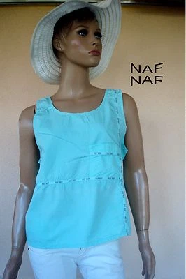 TUNIQUE TOP DE MARQUE NAF NAF TURQUOISE  T  38/40 - Photo 1/4