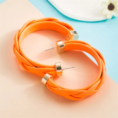 C-образный Pu кожи достойный сплав для женщин богемные серьги - Изображение 1 из 4