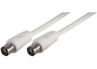 Coaxial  TV/AV Aerial Cable Male to Male 1.8m 3.0m