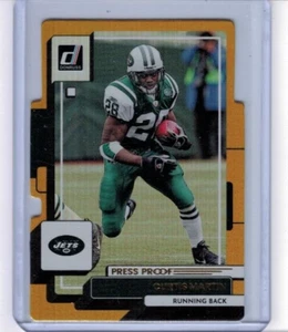 2022 Donruss Curtis Martin Press Proof Gold Die-Cut Base #'ed 22/25 - Picture 1 of 1