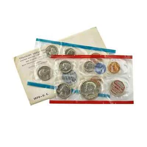 1970-P&D U.S. Uncirculated Set: 10-Coin Set in Original Packaging Small Date - Picture 1 of 1