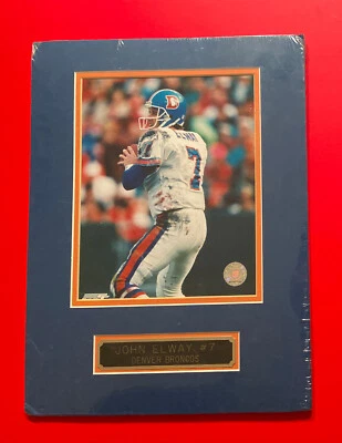 Foto 8 X 10 John Elway Denver Broncos 12 X 16 Doble Mate De Colección NFL Fútbol Foto 1 de 4