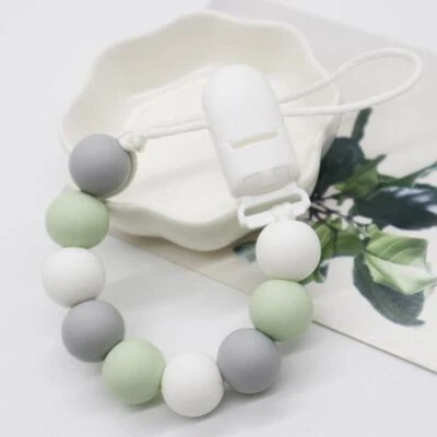 Silicone Pacifier Clip for Baby Boys or Girls for Teething - Image 1 of 4