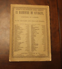 Il Barbiere Di Siviglia ~ Rossini ~ 1888 Ditson Sc (English & Italian)