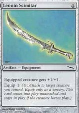 LEONIN SCIMITAR Mirrodin MTG Magic the Gathering Cards DJMagic