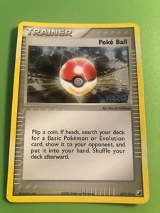 87/115 Poke Ball Reverse Holo Pokemon Card - EX Unseen Forces - Picture 1 of 2