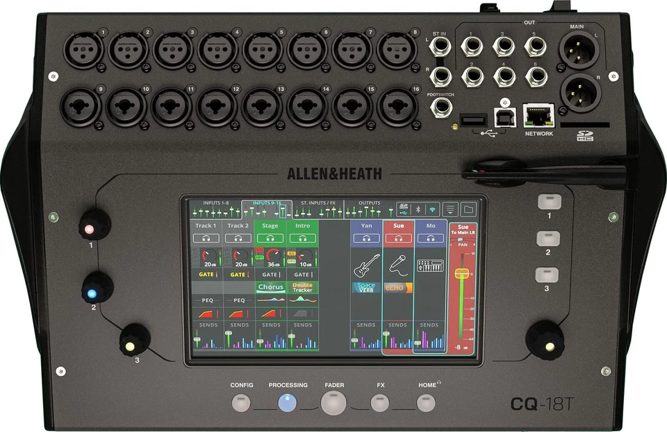 Allen & Heath CQ-18T 16-Channels Compact Digital Mixer