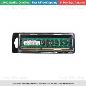 W13RB2G8H Super Talent 2GB DDR3 Registered ECC PC3-10600 1333Mhz 2Rx8 Memory - Picture 1 of 1