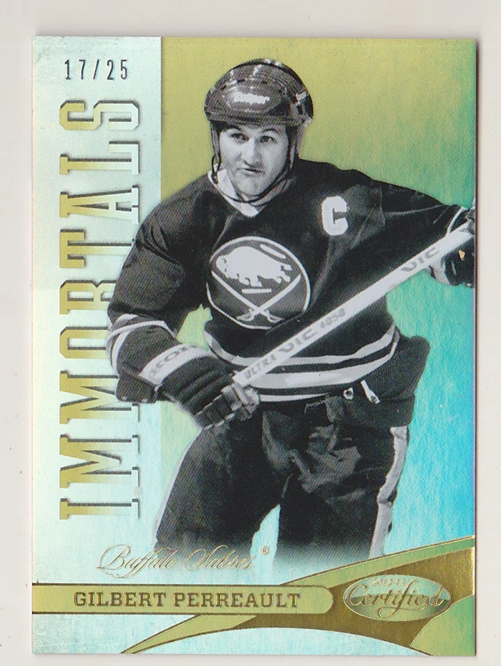2012-13 Certified Gilbert Perreault /25 MIRROR GOLD Buffalo Sabres 12-13 - Image 1 of 1
