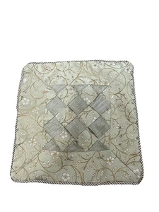 pillow cover green zipper closure 16x16  - Picture 1 of 7