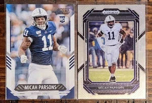 Michah Parsons 2021 Score Rookie/2023 Prizm Draft Picks Lot ×2  Penn St Nittany - Picture 1 of 2
