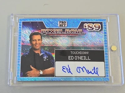 2024 Pro Set Ed O'Neill Al Bundy Auto Pixel Bowl Blue Shimmer /25 SP Autograph - Image 1 of 4