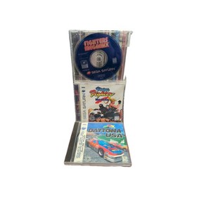 Sega Saturn Lot Of 3 Fighters Megamix Daytona USA  virtua fighter remix See Desc