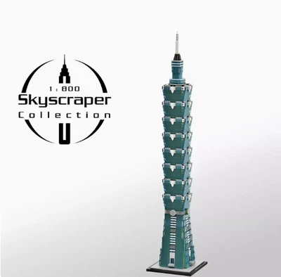 Taipei 101 Skyscraper 1:800 Scale Building Model Block Set - Image 1 of 4