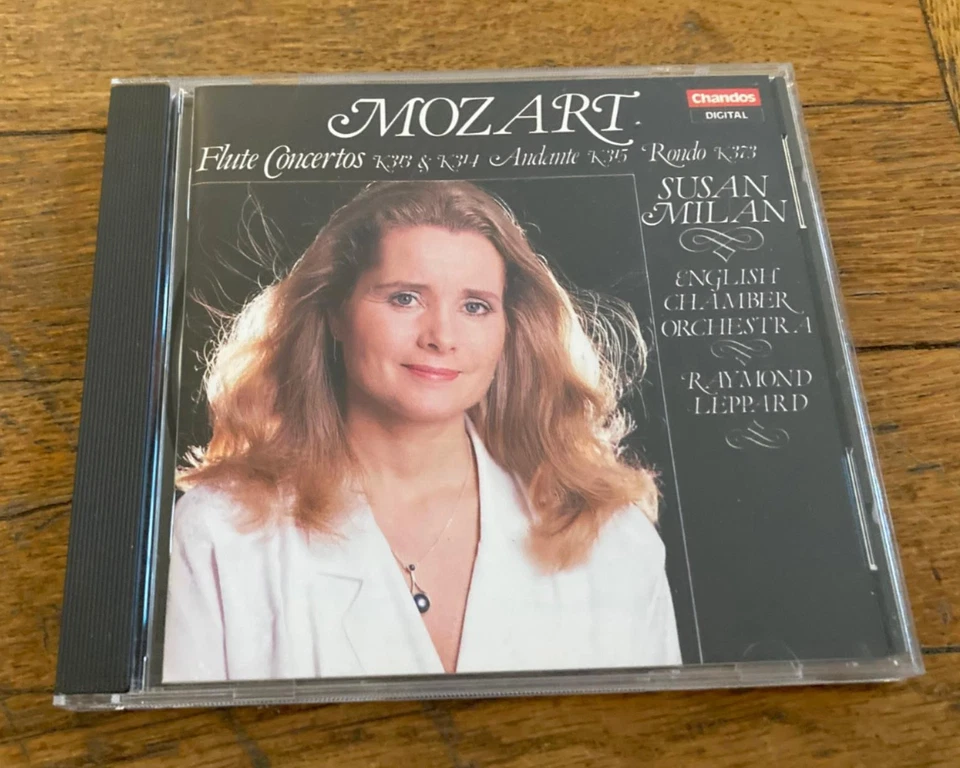 Mozart: Flute Concertos K313, K314 Andante K315, Rondo K373; Susan Milan CD Foto 1 de 3