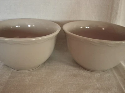 NWT Citrus Grove Set Of 2 Cereal/Soup Bowls - Tan  6”- Far East Brokers - Image 1 of 3