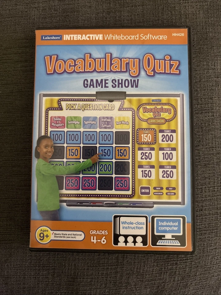 Vocabulary Quiz Game Show -  Interactive Whiteboard Grade 4-6 (CD-Rom) Lakeshore - Image 1 of 2