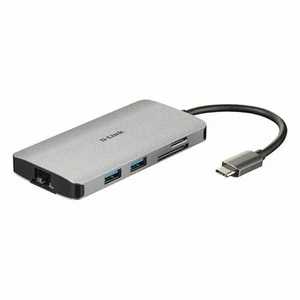 Hub USB C D-Link DUB-M810 Argentato 100 W - Foto 1 di 4