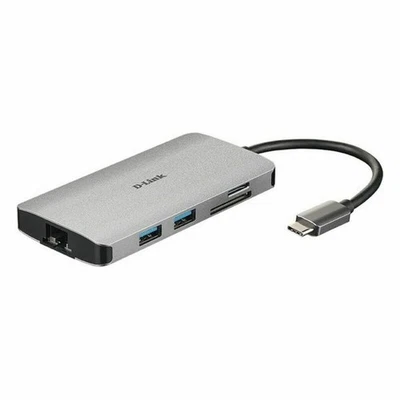 Hub USB C D-Link DUB-M810 Argentato 100 W - Immagine 1 di 4
